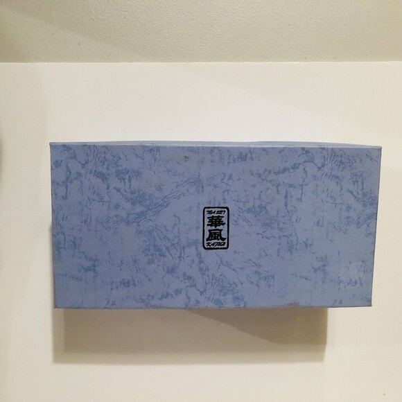 Portable Tea Set Ceramic 4 Tea Cups & Teapot Set with tray Floral Blue/White - Picture 8 of 8